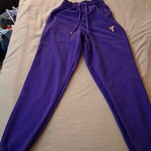 Kobe Bryant Purple Joggers with Logo Will Sell Top And Bottom For 82